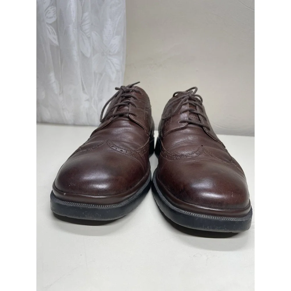 Nunn Bush Mens Size 10,5 M Brown Genuine Leather Shoes # 84058-200 Lace Up